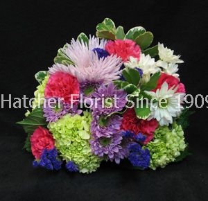 This bouqet is sure to please everyone. A bright selection of eco flowers hand delivered with care by Hatcher's Florist.