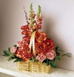Send this basket of roses, snapdragons and carnations to remind them of better days in the past and those yet to come. We can change the colours for you.