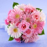 A Lovely and playful bouquet. Pink spider Gerbera daisies, pale pink Gerbera daisies and pink spray roses are a wonderful combination.