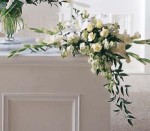 When searching for an appropriate bouquet for the home or funeral home, this Oriental lily, rose, and Gladiolus or Snapdragon arrangement is an excellent choice.